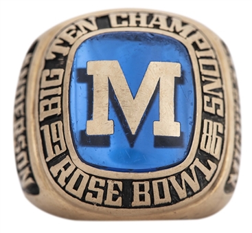 1986 Michigan Wolverines Football Big 10 Champions Ring